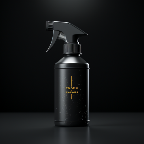 Clear 16 oz Spray Bottle with Black Nozzle