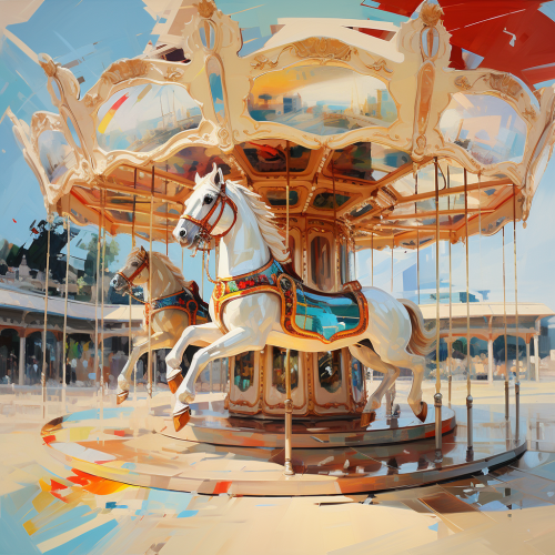 Captivating carousel masterpiece by Josef Kote