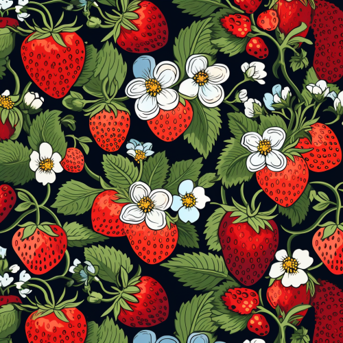 Cartoon fruit print pattern Cartoon fruit print pattern