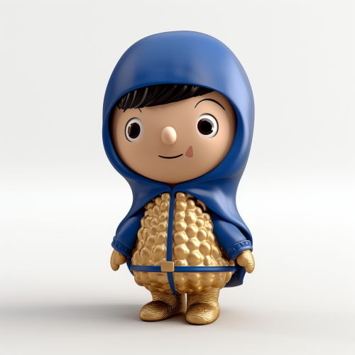 Cute cartoon peanut character illustration