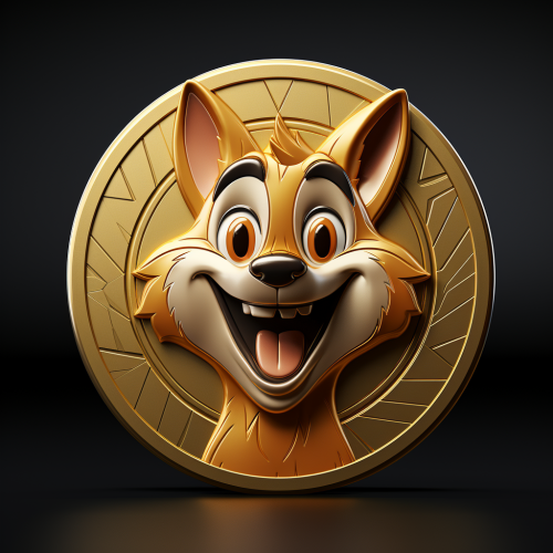 Cartoon big coin graphic