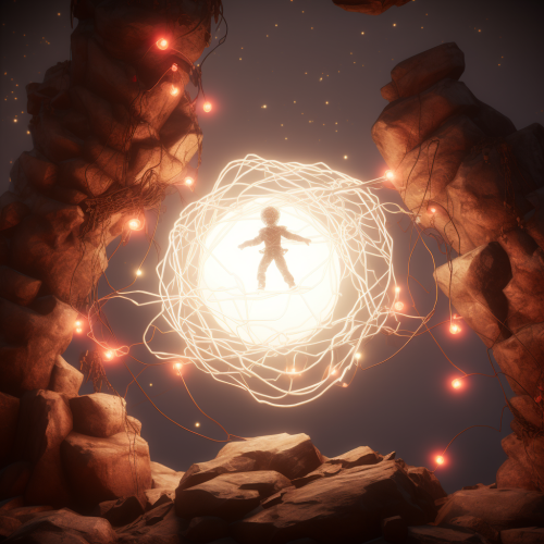 Unconscious ragdoll person being swung through rocky obstacles Unconscious ragdoll person being swung through rocky obstacles