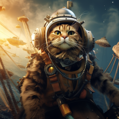 Cat Pilot on Laputa Island Cat Pilot on Laputa Island