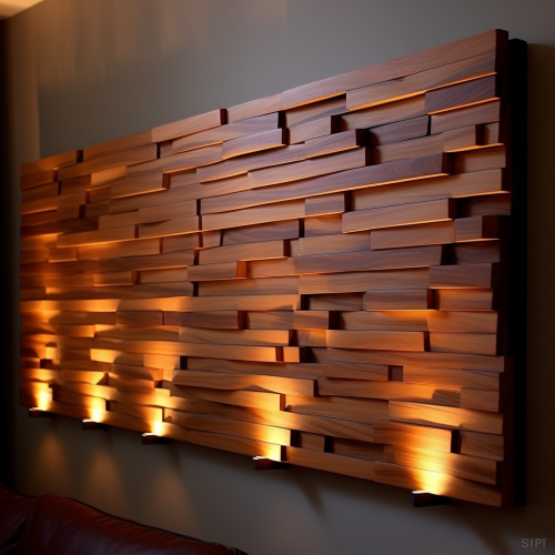 Stunning Cedar Wall Art with LED Lighting Stunning Cedar Wall Art with LED Lighting