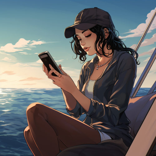 Celebrity drops phone into ocean on yacht Celebrity drops phone into ocean on yacht