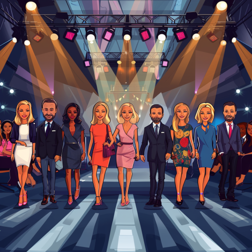 Shark Tank Celebrities on Runway