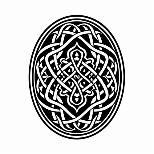 Black and white celtic ornament