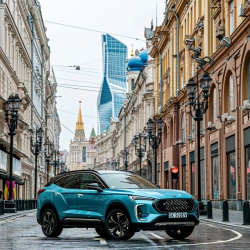 Changan CS35PLUS Car with Blue Dome Security Protection Changan CS35PLUS Car with Blue Dome Security Protection