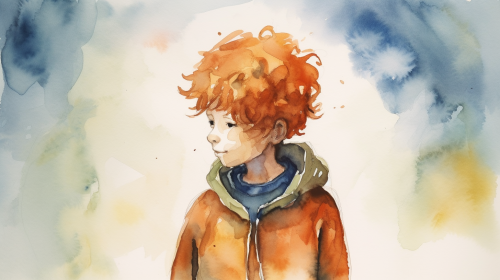 Young boy covering ears to block out noise