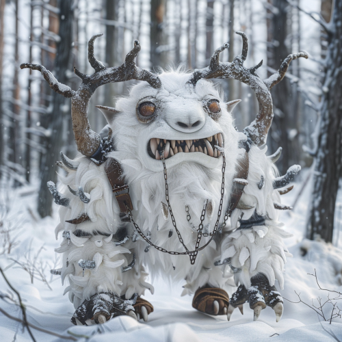 Child Wampa In Winter Forest