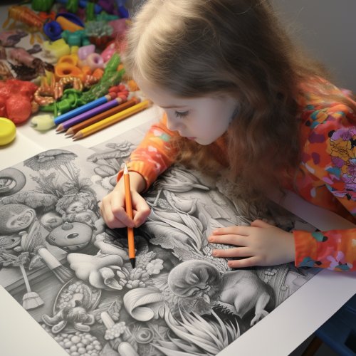 Children Colouring Book Activity