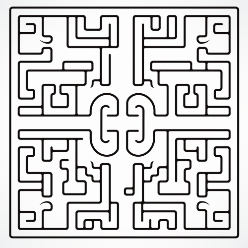 Maze pattern for children