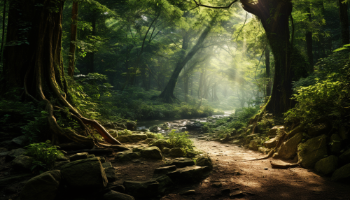 Beautiful Chinese Forest Landscape