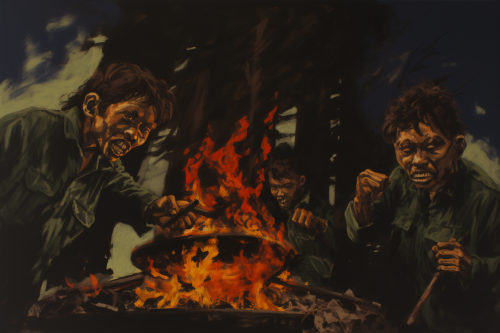 Colorful family gathering during Chinese New Year