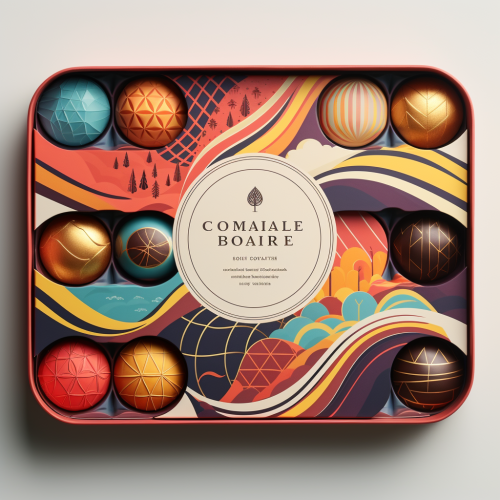 Exquisite Chocolate Bonbons with Travel Guide Packaging