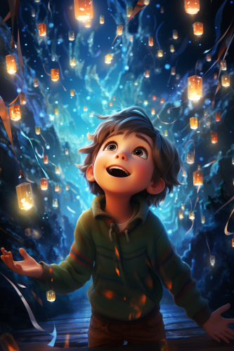 Colorful Christmas Joy Image