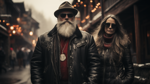 Elegant Charm in Christmas Mountains