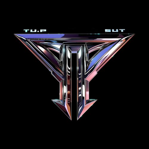 Logo letters TP chrome design