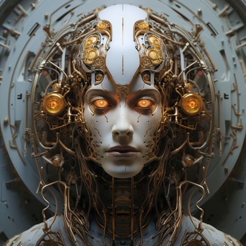 3D Colored Portrait of Chronos