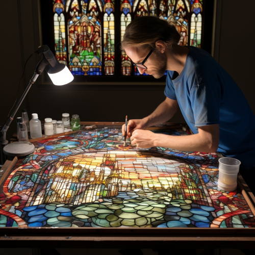 Restoring vibrant church stained glass