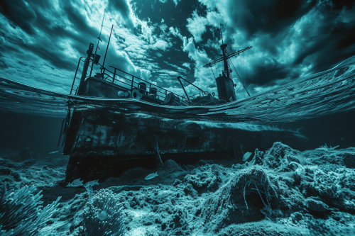 Cinematic Submarine with Zebra Pirate Cinematic Submarine with Zebra Pirate