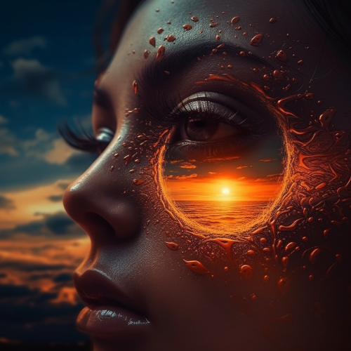 Sun surface cinematic dream image