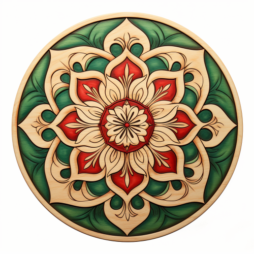 Colorful Sandalwood Mandala Design