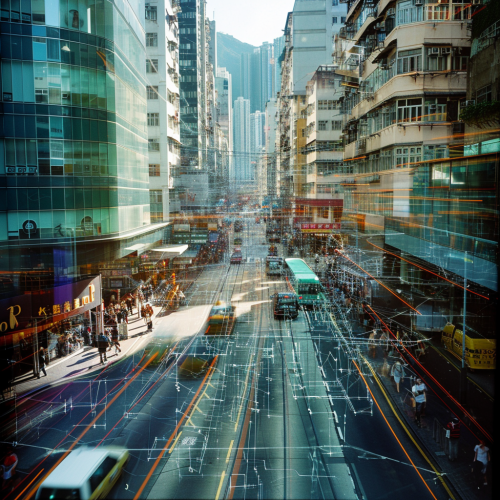 AI Creating Peaceful City Street