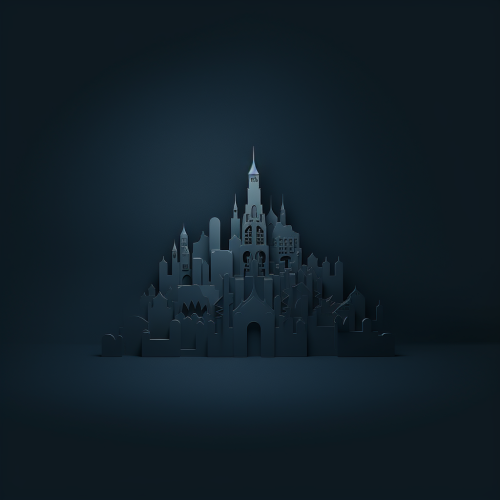 Minimalist cityscape in conceptual style