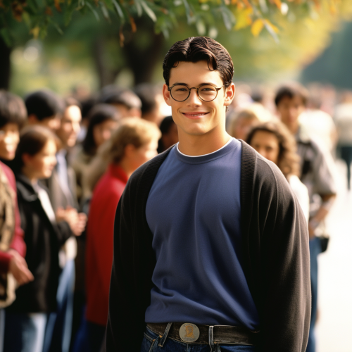 Teenage Clark Kent enjoying Star Wars movie