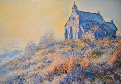 Claude Monet's church painting