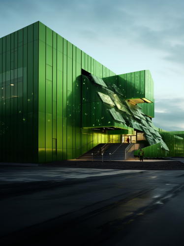 Clean recycling facility converting waste to reusable materials