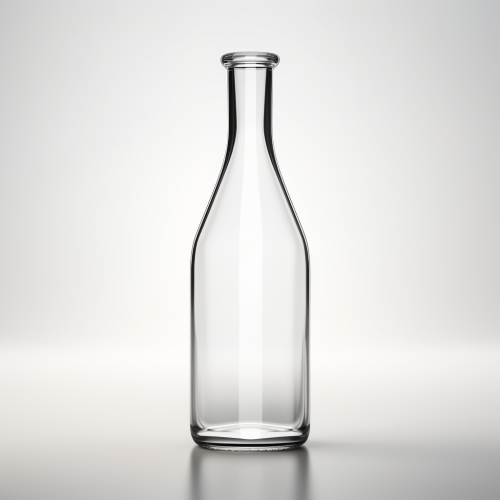 Clear glass India inspired vase