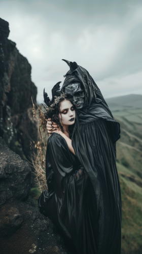 Standing on Cliff Edge Aesthetic