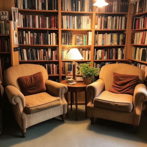 clinical psychologist chairs book library