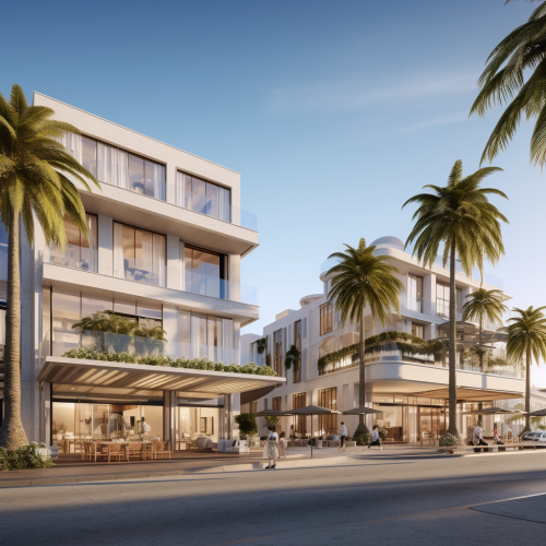 Coastal restaurant on Rodeo Drive