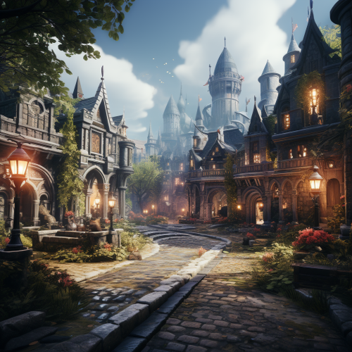 Stunning college campus scenery