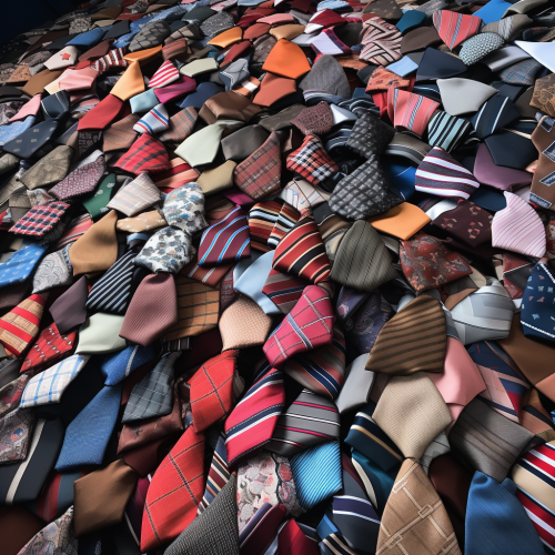 Stylish college ties on display