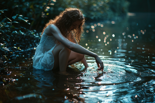 Beautiful young woman touching her legs