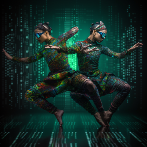 Vibrant Bharatanatyam Dancers Captured in Motion