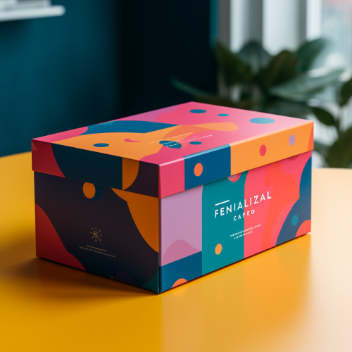 Colorful box logo design