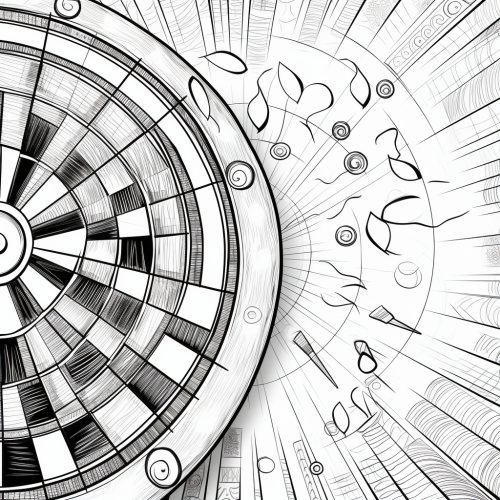 Coloring Book Dart Fun