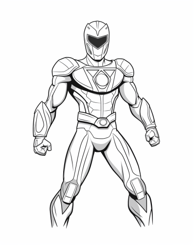 Coloring Page Power Rangers