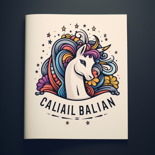 Logo for coloring book company