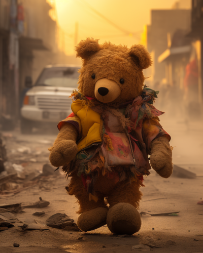 Colossal Winnie the Pooh Teddy Bear in Sandstorm