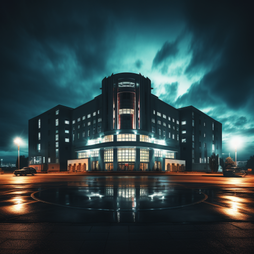 Modern Office Building with Professional Setting