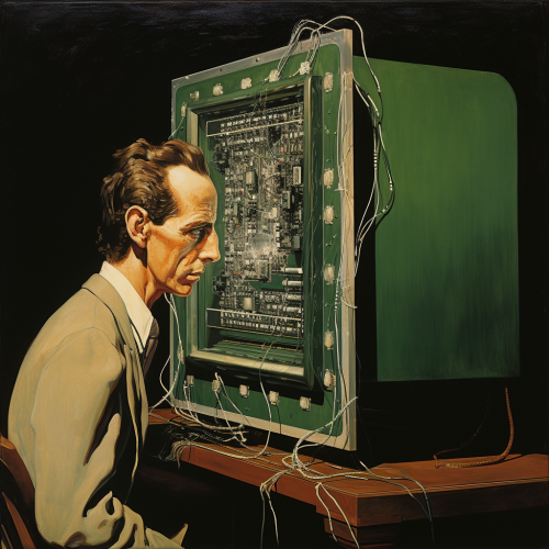Computer-made Marcel Duchamp artwork Computer-made Marcel Duchamp artwork