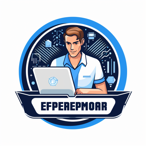 Computer repair engineer logo