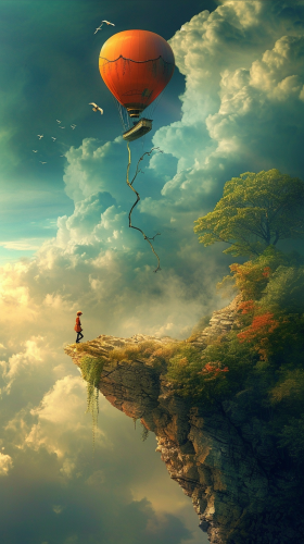 Confident person stepping into the unknown Confident person stepping into the unknown