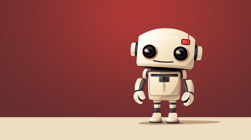 Empowering Confused AI Robot in Minimalist Photography